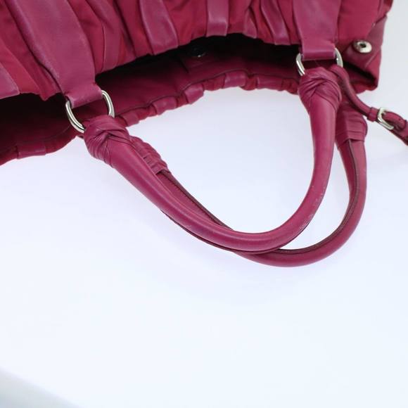 PRADA Shoulder Bag Nylon Leather Pink Auth yk8547 - Picture 7 of 16
